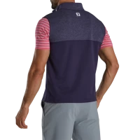 Heather Yoke Half-Zip Vest - FJ Tour Collar -Sewing Down South shop FJ 25320 DTC 03