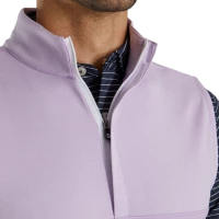 Heather Yoke Half-Zip Vest -Sewing Down South shop FJ 25323 04