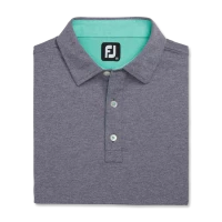 Heather Stretch Pique Solid Self Collar