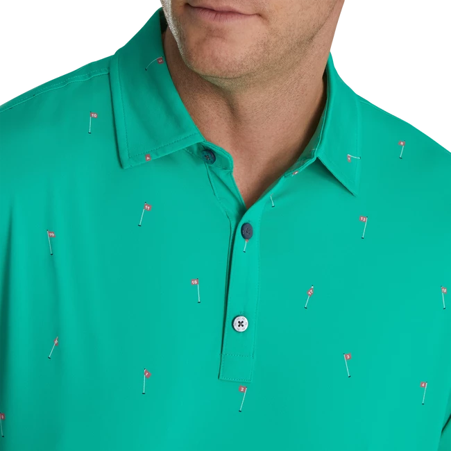 18 Holes Print Lisle Self Collar 4 18 Holes Print Lisle Self Collar - Image 4
