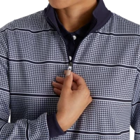 Half-Zip Houndstooth Print Mid-Layer Women -Sewing Down South shop FJ 28240 04