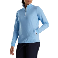 Half-Zip Fleece Back Pique Mid-Layer Women