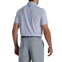 Athletic Fit Beach Print Lisle Self Collar -Sewing Down South shop FJ 28317 03