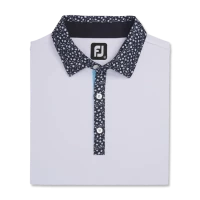 Pique Tulip Trim Stretch Lisle Collar