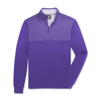 Heather Yoke Half-Zip Mid-Layer