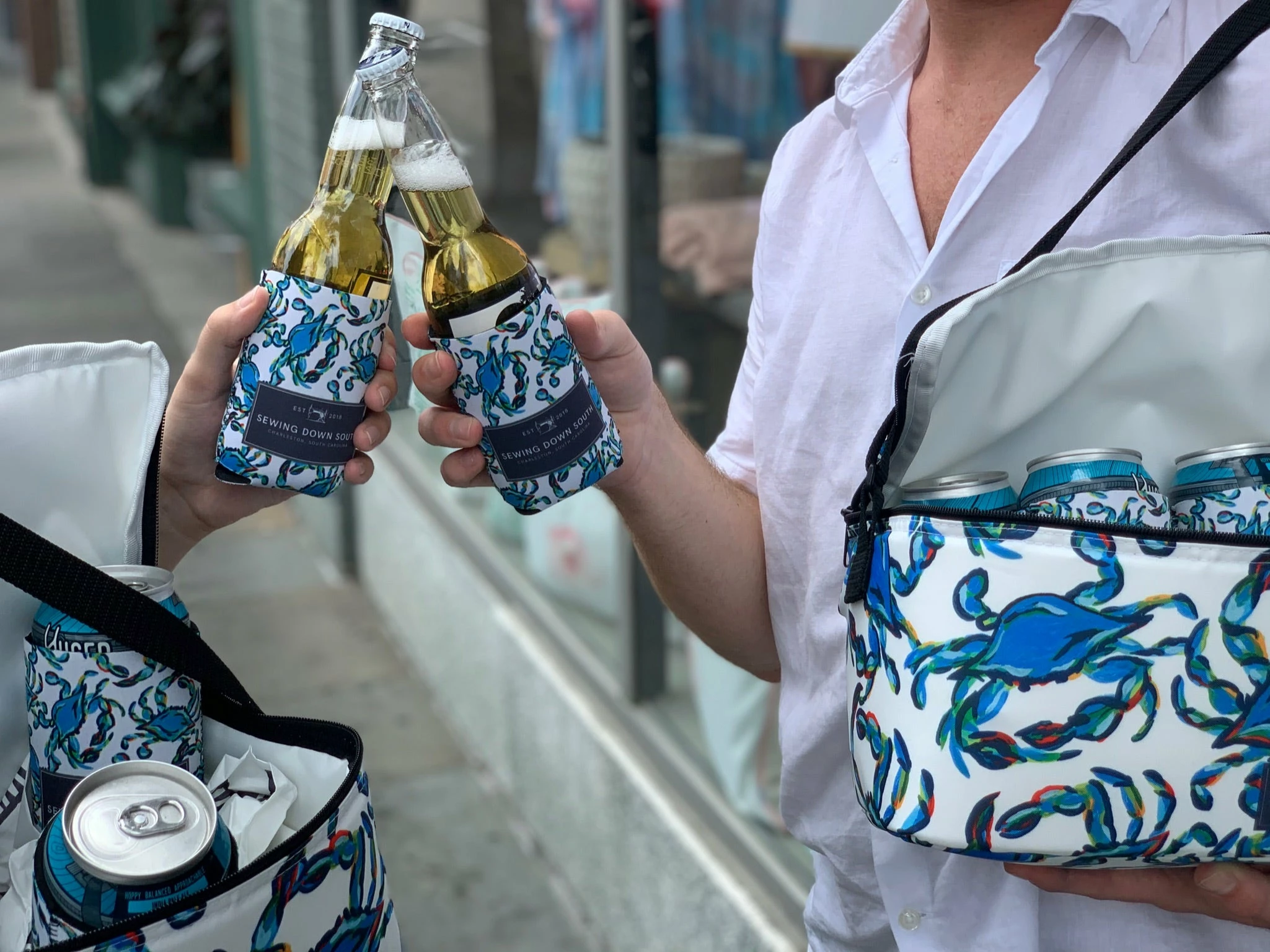 API Source Crab Craze Cooler + 6 Koozie Bundle 3 API Source Crab Craze Cooler + 6 Koozie Bundle - Image 3