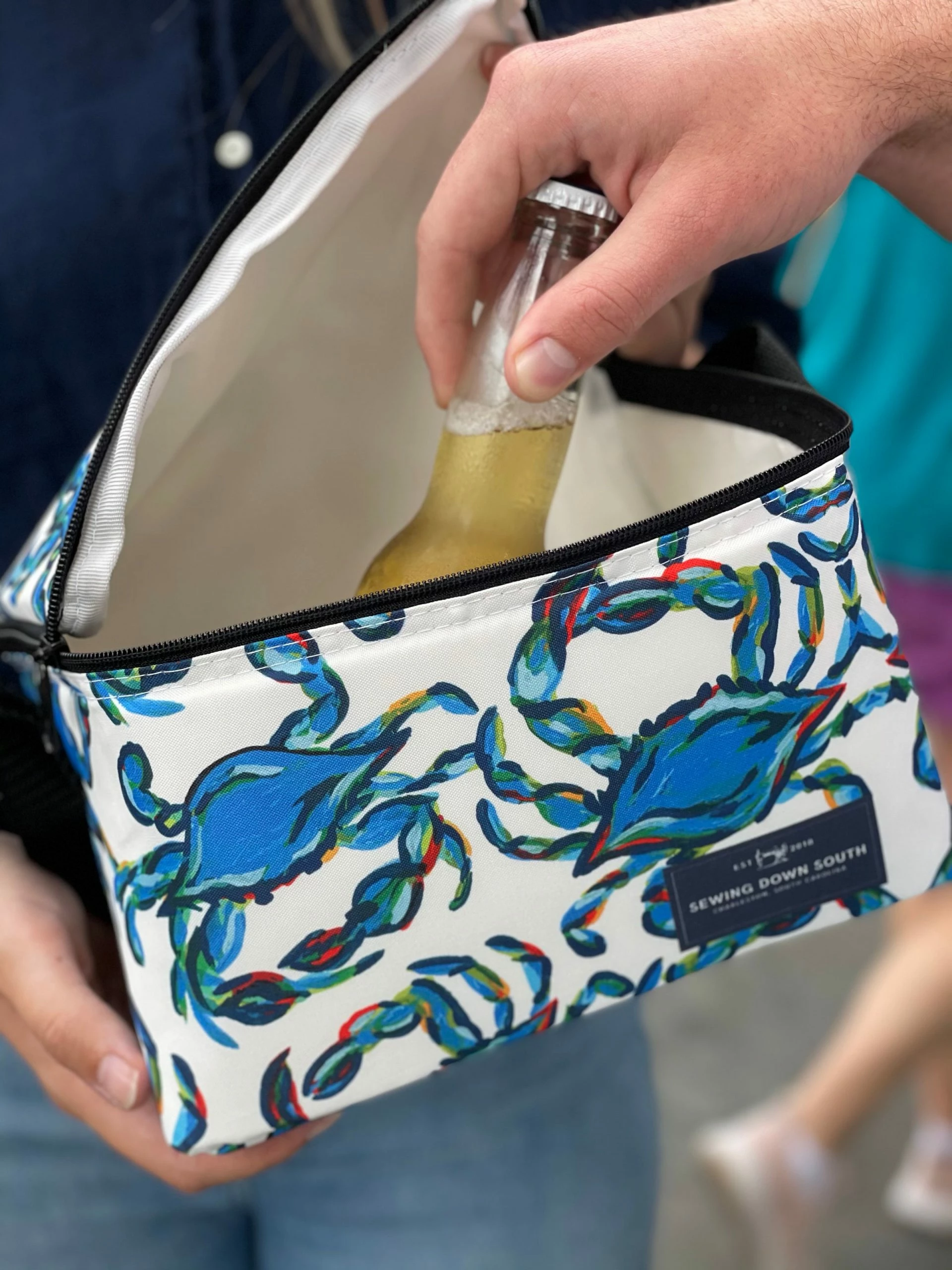 Sewing Down South Crab Craze Cooler 4 Sewing Down South Crab Craze Cooler - Image 4