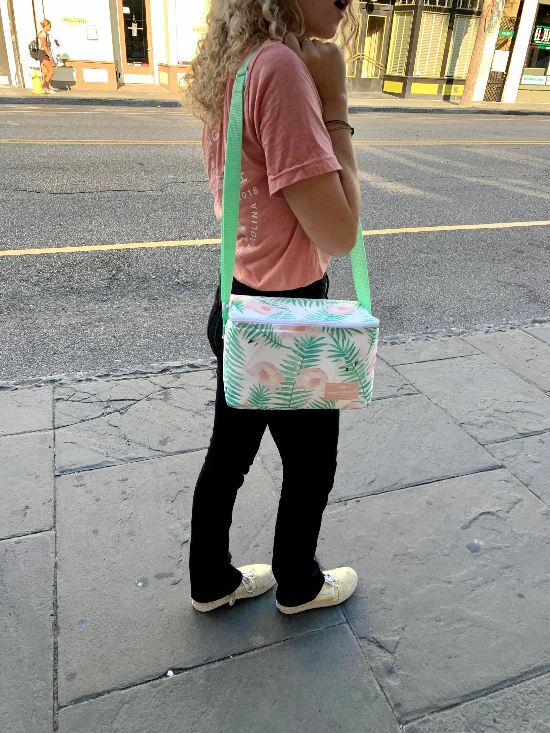 Sewing Down South Flock Of Flamingo Cooler 2 Sewing Down South Flock Of Flamingo Cooler - Image 2