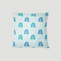 Sewing Down South Rainbows In Blue Pillow