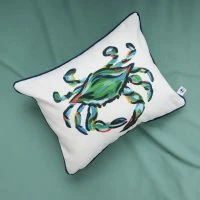Sewing Down South Outdoor King Crab Lumbar Pillow With Navy -Sewing Down South shop SDS 268 2400x
