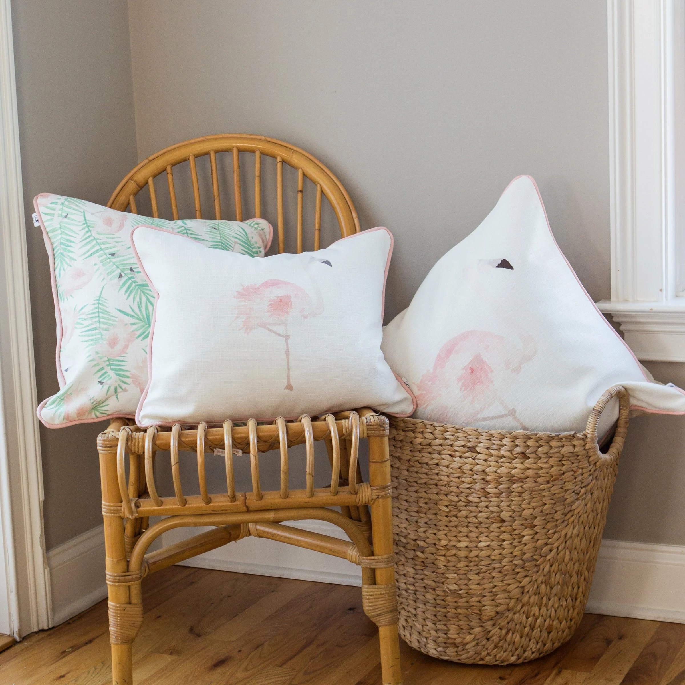 Sewing Down South Flock Of Flamingos Pillow 2 Sewing Down South Flock Of Flamingos Pillow - Image 2