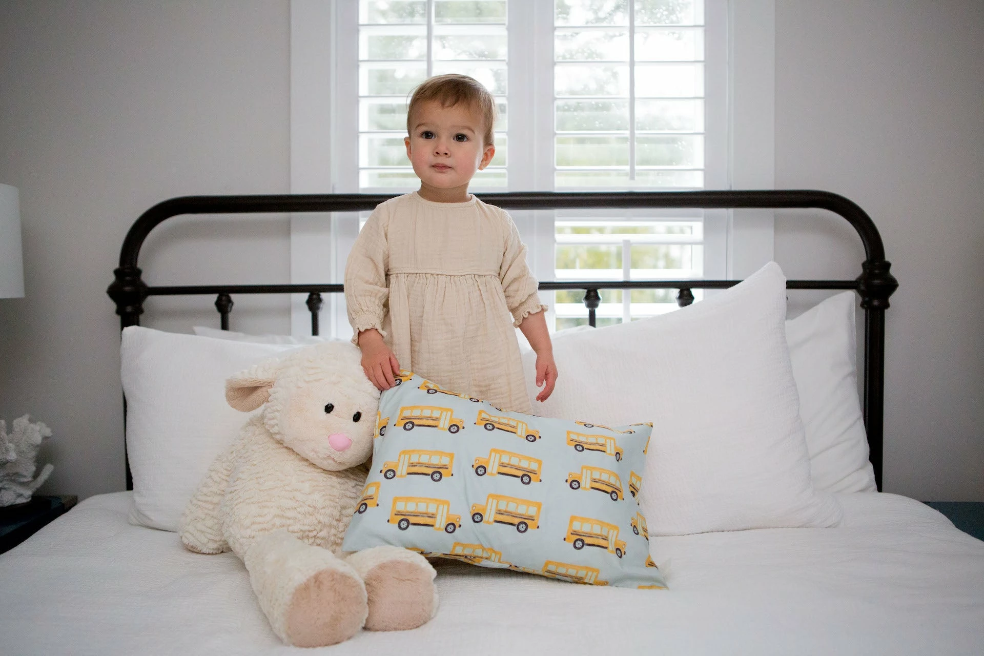 Harris Pillow Toddler Sleeping Bundle: Organic Pillow + School Buses Case 1 Harris Pillow Toddler Sleeping Bundle: Organic Pillow + School Buses Case