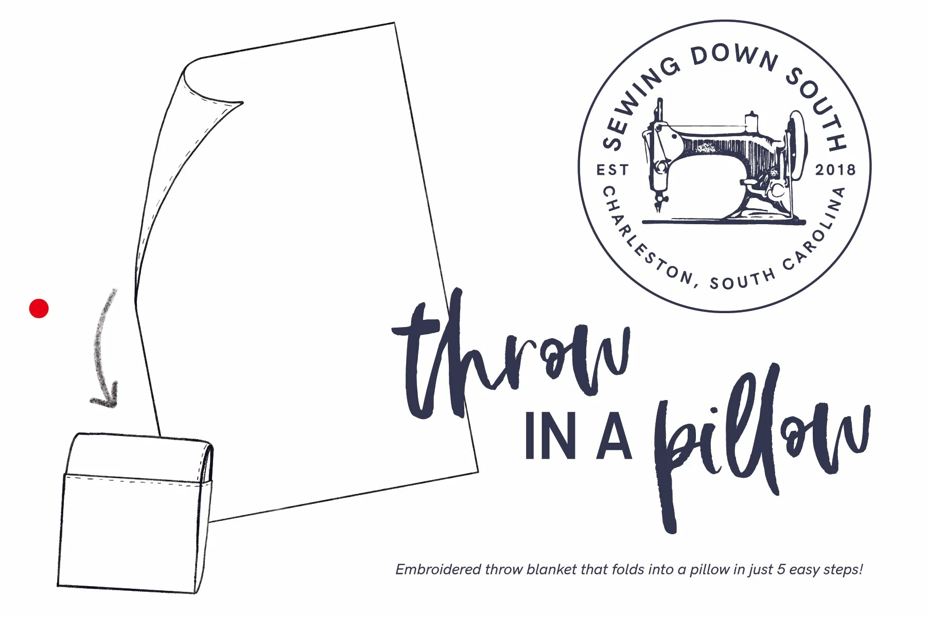 Sewing Down South *SEW NEW* SDS Embroidered Picnic Blanket With Tassels 5 Sewing Down South *SEW NEW* SDS Embroidered Picnic Blanket With Tassels - Image 5