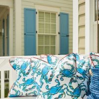 Sewing Down South Crab Craze, Shades Of Blue Outdoor Pillow -Sewing Down South shop SewingDownSouth 04052022 0415 websize 2400x