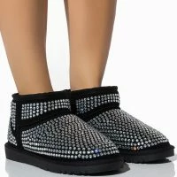 AKIRA FAIRYTALE BLING BOOTIE IN BLACK