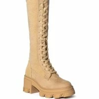AMBROSE LACE UP BOOT IN TAN -Sewing Down South shop ambrose lace up boot in tan tan 3 3