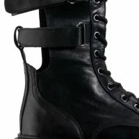 GENUINE LEATHER ASPECT LACE UP BOOTIE IN BLACK -Sewing Down South shop aspect genuine leather lace up bootie in black black 5 5