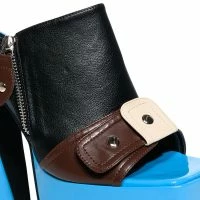 AXELLY MULTI CHUNKY SANDAL -Sewing Down South shop axelly multi chunky sandal multi 5 5 c1