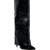 AZALEA WANG ACADIA STILETTO KNEE HIGH WEDGE BOOT IN BLACK 7 AZALEA WANG ACADIA STILETTO KNEE HIGH WEDGE BOOT IN BLACK -Sewing Down South shop azalea wang acadia stiletto knee high wedge boot in black black 3 3