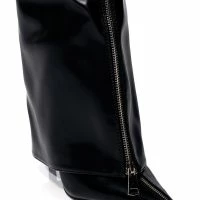 AZALEA WANG ACADIA STILETTO KNEE HIGH WEDGE BOOT IN BLACK 9 AZALEA WANG ACADIA STILETTO KNEE HIGH WEDGE BOOT IN BLACK -Sewing Down South shop azalea wang acadia stiletto knee high wedge boot in black black 5 5