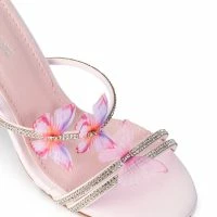 AZALEA WANG AIRBORNE BUTTERFLY RHINESTONE STILETTO SANDAL IN PINK -Sewing Down South shop azalea wang airborne butterfly rhinestone stiletto sandal in pink pink 5 5