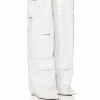 AZALEA WANG ALEXIA FOLD OVER WEDGE BOOT IN WHITE