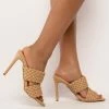 AZALEA WANG ALL YOUR LOVE STILETTO SANDAL IN NUDE