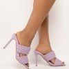 AZALEA WANG ALL YOUR LOVE STILETTO SANDAL IN PURPLE