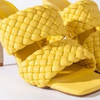 AZALEA WANG ALL YOUR LOVE STILETTO SANDAL IN YELLOW -Sewing Down South shop azalea wang all your love stiletto sandal in yellow yellow 6 6