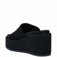AZALEA WANG AQUARIA FLATFORM SANDAL IN BLACK -Sewing Down South shop azalea wang aquaria flatform sandal in black black 4 4
