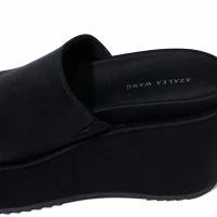 AZALEA WANG AQUARIA FLATFORM SANDAL IN BLACK -Sewing Down South shop azalea wang aquaria flatform sandal in black black 5 5