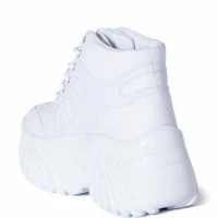 AZALEA WANG ATALANTA FLATFORM SNEAKER IN WHITE -Sewing Down South shop azalea wang atalanta flatform sneaker in white white 4 4