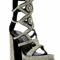 AZALEA WANG BACHELOR BLING STRAPPY SANDAL IN SILVER -Sewing Down South shop azalea wang bachelor bling strappy sandal in silver silver 5 5