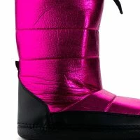AZALEA WANG BECKY METALLIC LINED SNOW BOOTIE IN PINK -Sewing Down South shop azalea wang becky metallic lined snow bootie in pink pink 5 5