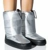 AZALEA WANG BECKY METALLIC LINED SNOW BOOTIE IN SILVER