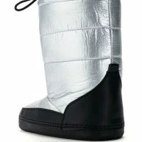 AZALEA WANG BECKY METALLIC LINED SNOW BOOTIE IN SILVER -Sewing Down South shop azalea wang becky metallic lined snow bootie in silver silver 4 4