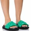 AZALEA WANG BEE FLAT SANDAL IN GREEN