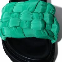 AZALEA WANG BEE FLAT SANDAL IN GREEN -Sewing Down South shop azalea wang bee flat sandal in green green 5 5