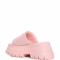 AZALEA WANG BERNARD FLATFORM SANDAL IN PINK -Sewing Down South shop azalea wang bernard flatform sandal pink 4 4