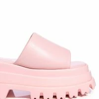 AZALEA WANG BERNARD FLATFORM SANDAL IN PINK -Sewing Down South shop azalea wang bernard flatform sandal pink 5 5