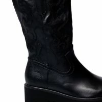 AZALEA WANG BLIZZARD CHUNKY WESTERN BOOT IN BLACK -Sewing Down South shop azalea wang blizzard chunky western boot in black black 5 5