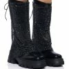 AZALEA WANG BLOOMFIELD EMBELLISHED BOOT IN BLACK