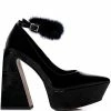 AZALEA WANG BOUDOIR CHUNKY PLATFORM PUMP IN BLACK