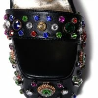 AZALEA WANG BREEZE EMBELLISHED CHUNKY SANDAL IN BLACK 9 AZALEA WANG BREEZE EMBELLISHED CHUNKY SANDAL IN BLACK -Sewing Down South shop azalea wang breeze embellished chunky sandal in black black 5 5