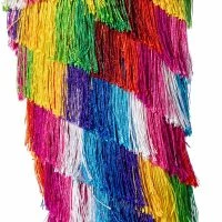 AZALEA WANG BRING THE PARTY KNEE HIGH BOOT WITH RAINBOW FRINGE -Sewing Down South shop azalea wang bring the party knee high boot with rainbow fringe multi 5 5