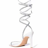 AZALEA WANG BROMLEY STRAPPY SANDAL IN WHITE 9 AZALEA WANG BROMLEY STRAPPY SANDAL IN WHITE -Sewing Down South shop azalea wang bromley strappy sandal in white white 4 4 c1