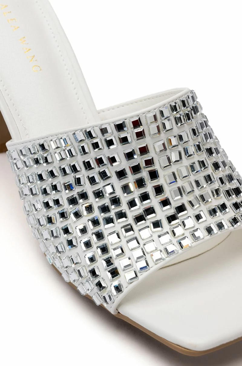 AZALEA WANG BUFFALO EMBELLIHED SANDAL IN WHITE 5 AZALEA WANG BUFFALO EMBELLIHED SANDAL IN WHITE - Image 5