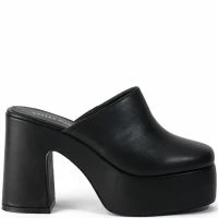 AZALEA WANG CAMBRIA BLACK CHUNKY CLOG
