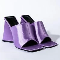 AZALEA WANG CAUGHT IN A DREAM CHUNKY SANDAL IN PURPLE -Sewing Down South shop azalea wang caught in a dream chunky sandal in purple purple 4 4