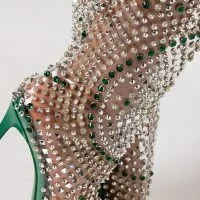 AZALEA WANG CENTER OF ATTENTION WESTERN STILETTO BOOTIE IN GREEN -Sewing Down South shop azalea wang center of attention stiletto bootie in green green 5 5